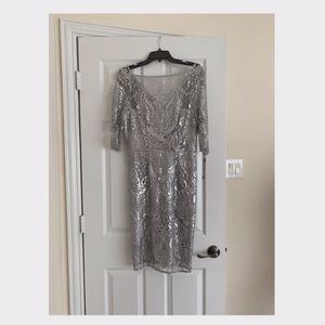 Tahari sequin dress